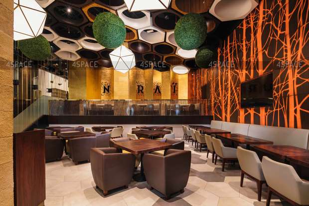 Nurai Restaurant by Dubai Water Canal designed by 4SPACE interiors