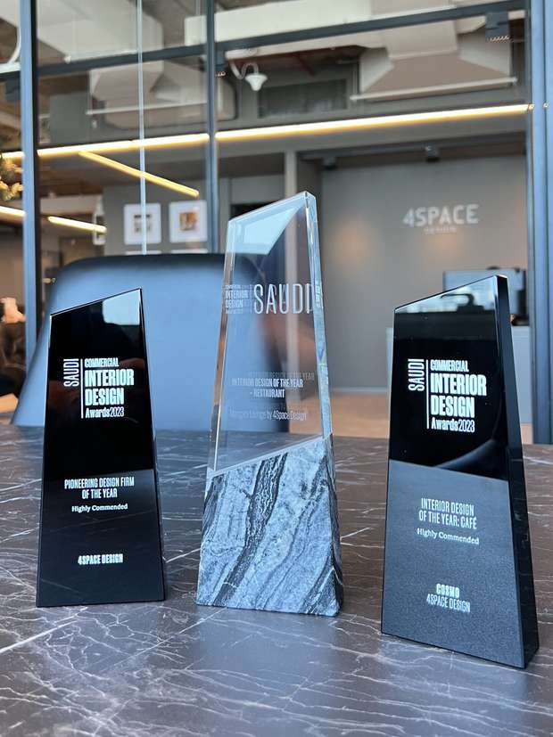 4SPACE Design Triumphs at the Inaugural Commercial Interior Design Awards: Saudi